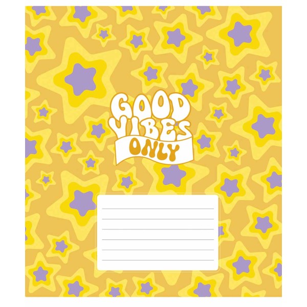 Зошит 18арк. кліт. Star "Good vibes only(дівч)" ВД-лак №018-3561K(25)(250)