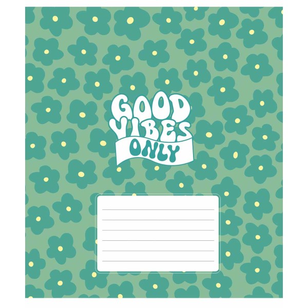 Зошит 18арк. кліт. Star "Good vibes only(дівч)" ВД-лак №018-3561K(25)(250)