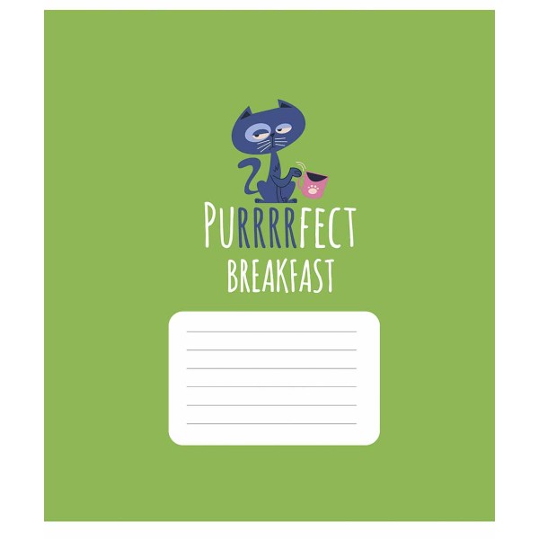 Зошит 18арк. лін. Школярик "Purrrfect cats" ВД-лак №018-3562L(25)(250)