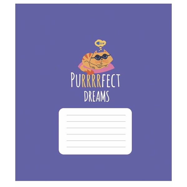 Зошит 18арк. лін. Школярик "Purrrfect cats" ВД-лак №018-3562L(25)(250)