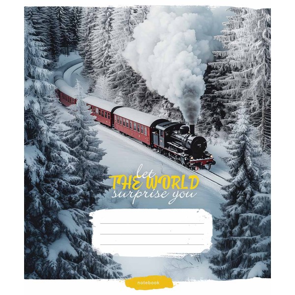 Зошит 96арк. лін. Школярик "Let the world surprise yo" ВД-лак №096-3548L(5)(50)