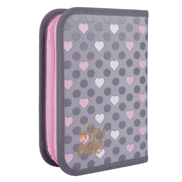 Пенал "Yes" With Love одинар. 1 клап. №HP-03/533659(48)