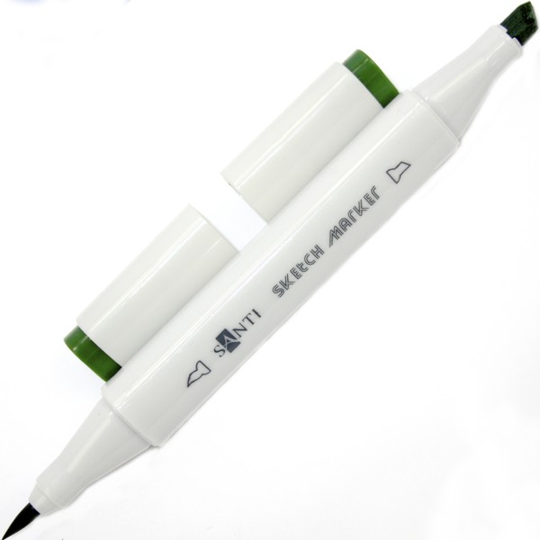Маркер Santi sketch темно-зелений (6) SM-45/390586  