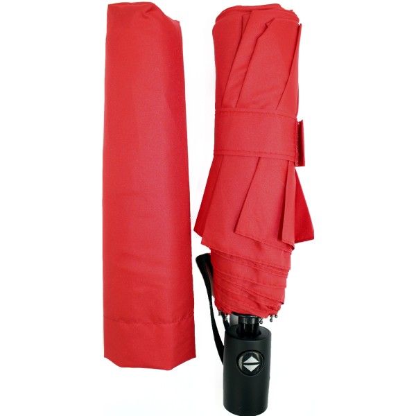 Парасолька жіноча складна напівавтомат Storm Economix Promo червона E98403-03