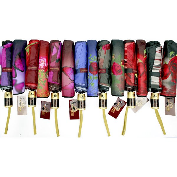 Парасолька жін. автомат "Rain Flowers" №1090(12)(48)