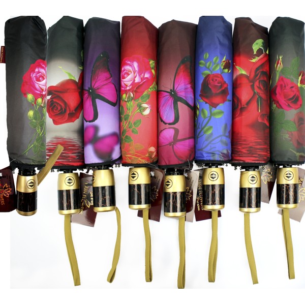Парасолька жін. автомат "Rain Flowers" №1090(12)(48)