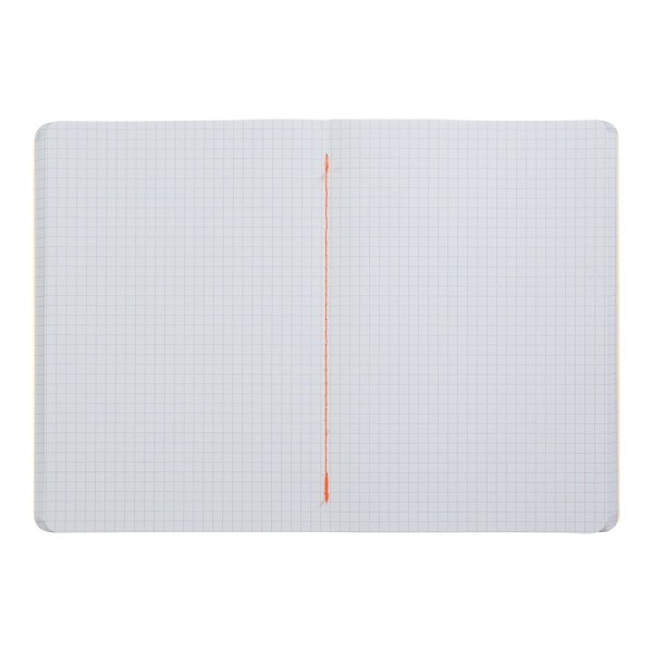 Блокнот А5 80арк. кліт. тв. обкл. "NEON" помаранчевий №BM.24822180-11/Buromax/(6)