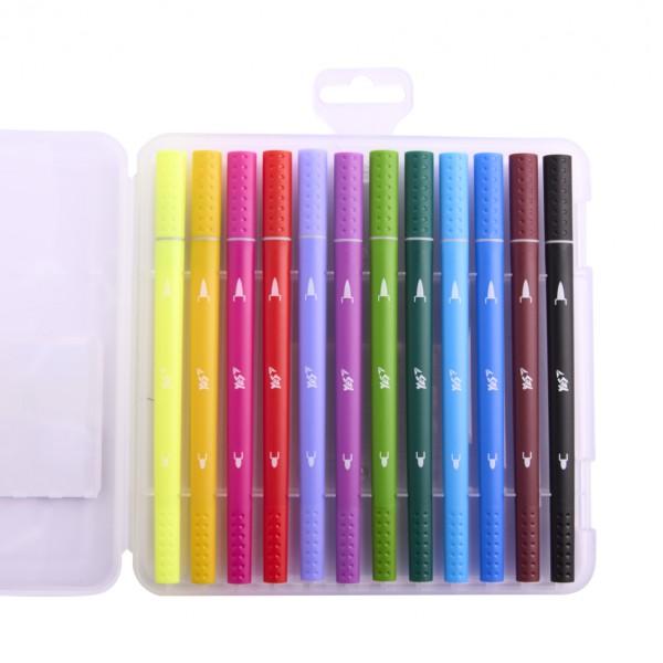 Фломастери двосторонні "Yes" 12кольор. "Minecraft" №650574(12)(72)