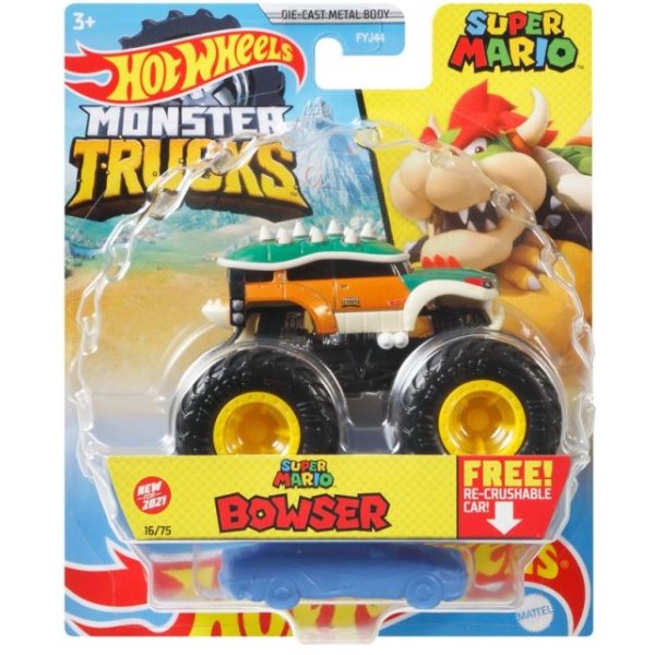 Машинка-позашляховик"Monster Trucks" 1:64,в асорт. №FYJ44/ Hot Wheels/(8)