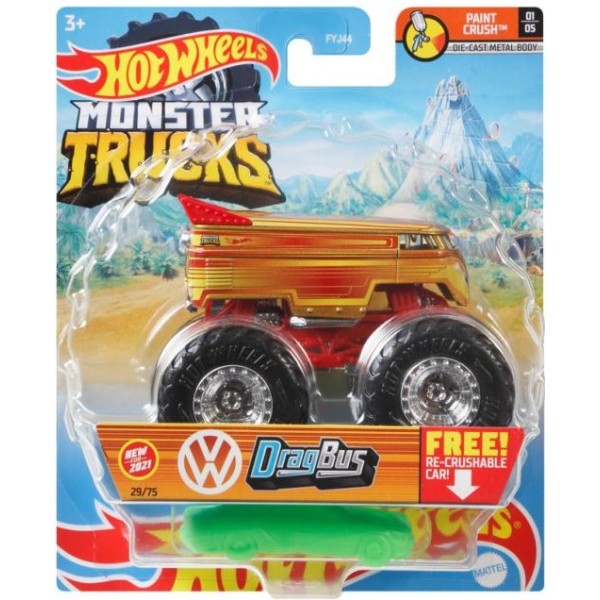 Машинка-позашляховик"Monster Trucks" 1:64,в асорт. №FYJ44/ Hot Wheels/(8)