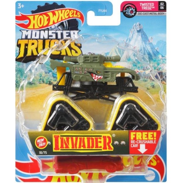 Машинка-позашляховик"Monster Trucks" 1:64,в асорт. №FYJ44/ Hot Wheels/(8)