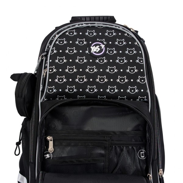 Рюкзак "Yes" S-100 Р-25 Smiling Cats 2від.,3карм. №559871(4)