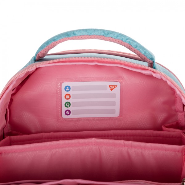 Рюкзак каркасний "Yes" H-100 Р-25 Funny Bunny 2від,3карм№559843+подарунок сумка №559138(4)