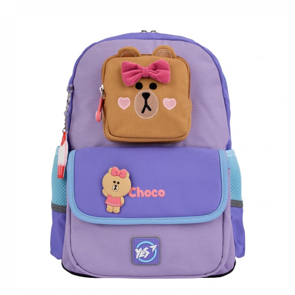 Рюкзак "Yes" S-104 Р-25  Line Friends Pretty Choco 1від.,4карм. №559836