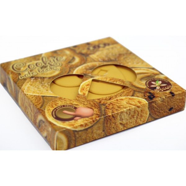 Блокнот 90x87мм 80арк. нелін. ароматиз. обкл. софт тач"Kids line. Cookie"№ZB.12470-22/Zibi