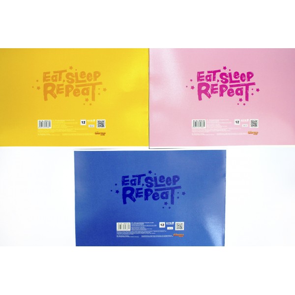 Альбом для малюв. на скобі 12/100 А4 "Garfield" гібр. лак + УФ лак№GF25-241/Kite/(20)(160)