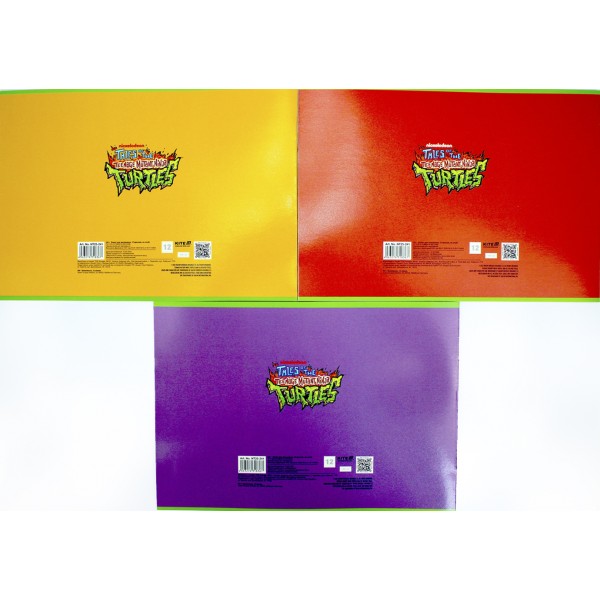 Альбом для малюв. на скобі 12 арк.гібр. лак + УФ лак "Ninja Turtles" №NT25-241/Kite/