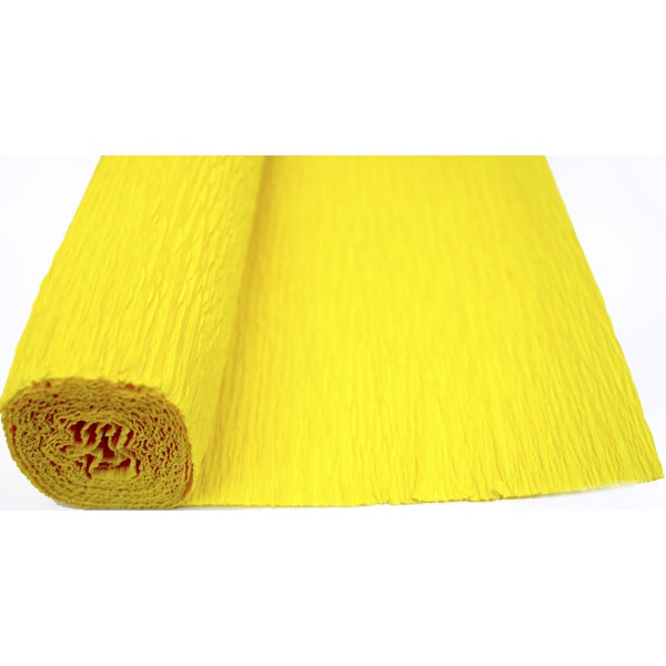 Папір гофра 2м х50см 230% 42г/м2 "Santi" №708094(жовтий)(1)