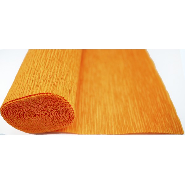 Папір гофра 2м х50см 230% 42г/м2 "Santi" №708095(помаранчевий)(1)