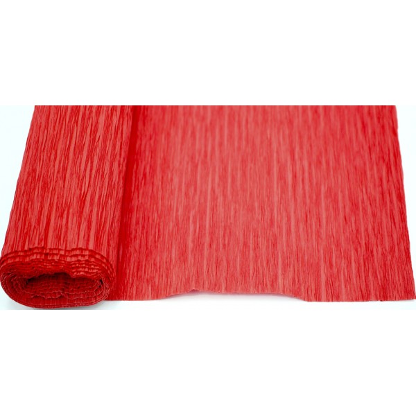 Папір гофра 2м х50см 230% 42г/м2 "Santi" №708086(червоний)(1)