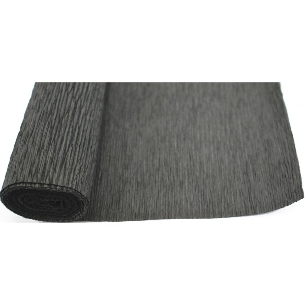 Папір гофра 2м х50см 230% 42г/м2 "Santi" №708093(чорна)(1)