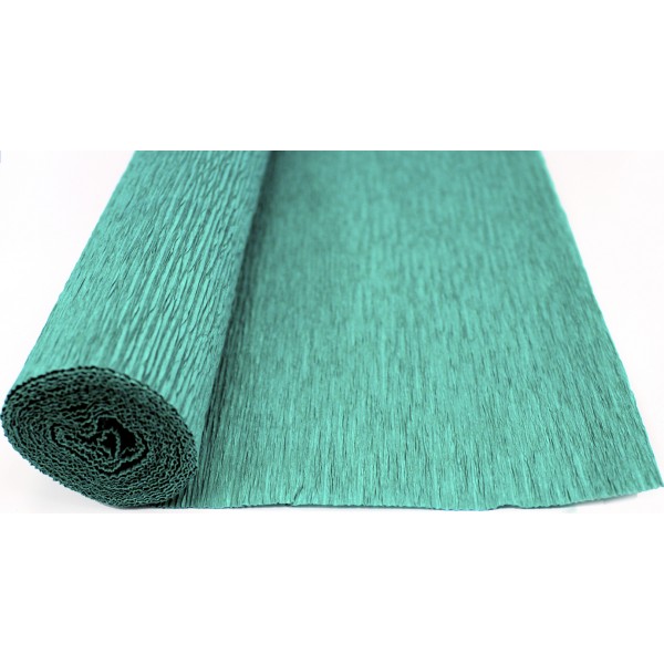 Папір гофра 2м х50см 230% 42г/м2 "Santi" №708092(смарагдовий)(1)