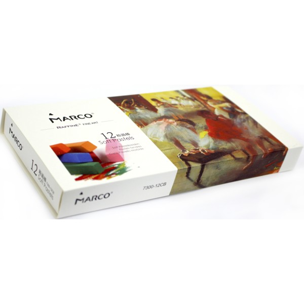 Набір пастелі 12 кольорів Marco (6) 7300/12/4179