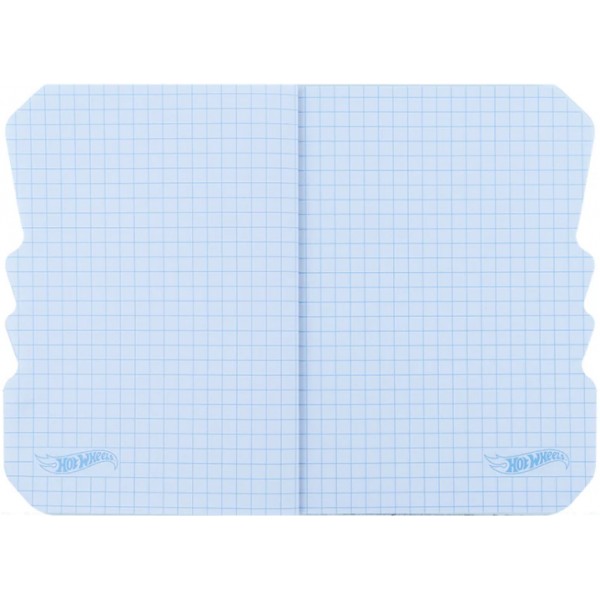 Блокнот А6 60арк. кліт. вирубка "Hot Wheels" №HW25-223/Kite/(50)