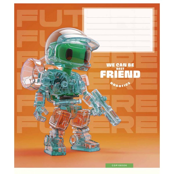 Зошит 12арк. кліт. Школярик "We can be best friend/Make the future" №012-3461K(30)(300)