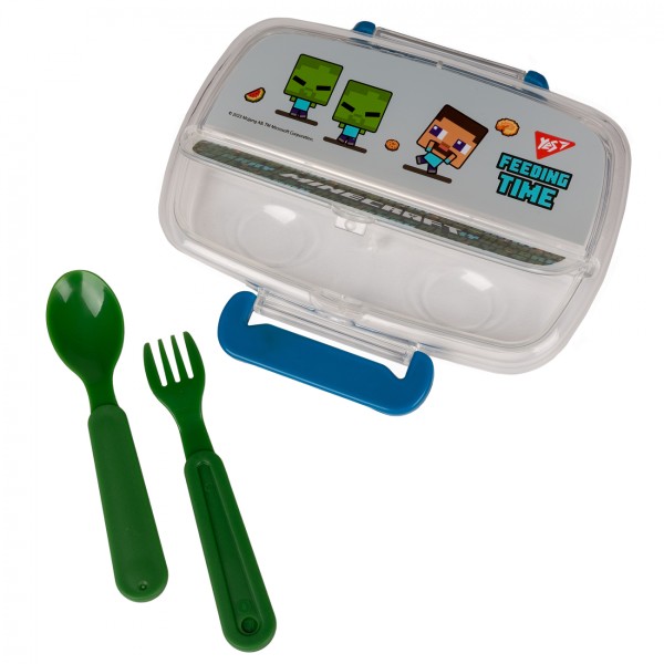 Ланч бокс пласт. "Yes" 750мл Minecraft з приладдям №708160(12)(48)