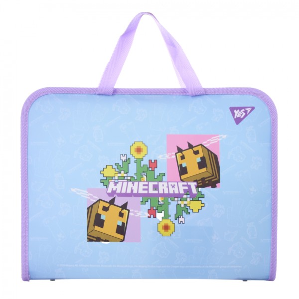 Папка-портфель "Yes" №492313 Minecraft.Spring на блиск. з ручками(12)(48)