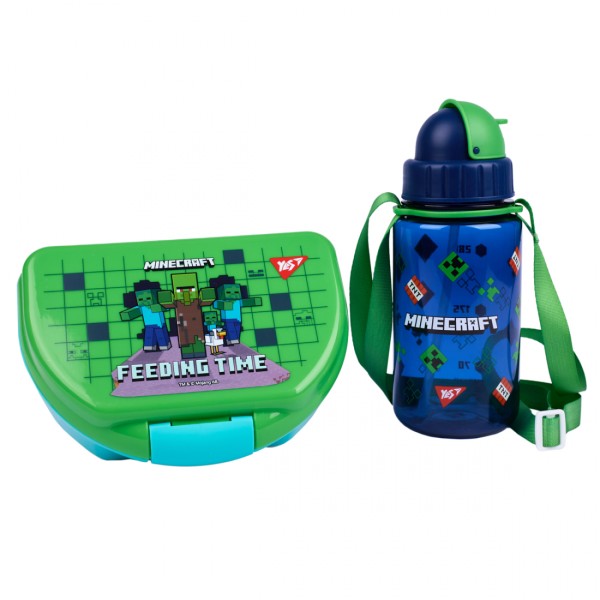 Набір ланчбокс і пляшка "Yes" Minecraft №450144(24)