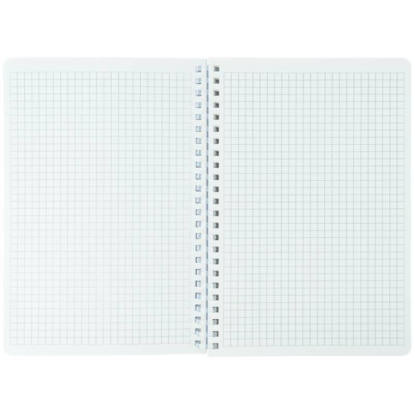 Блокнот пруж. А5 80арк. кліт. пласт. обкл. "Flower Sym 3" №8033-7-A/Axent/(1)(60)