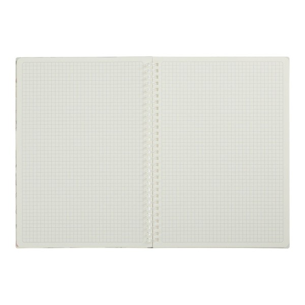 Блокнот пруж. В5 80арк. кліт. пласт. обкл. бузковий "Arabeski" №BM.2586-26/Buromax/(36)