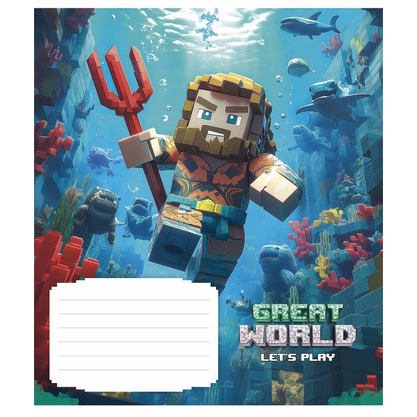 Зошит 18арк. кліт. Школярик "Dreams come true (хлопч)" ВД-лак №018-3533K(25)(250)