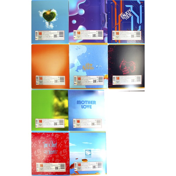 Зошит 18арк. лін. /ТВ/ "Мікс 2" №ТА52201(20)(400)