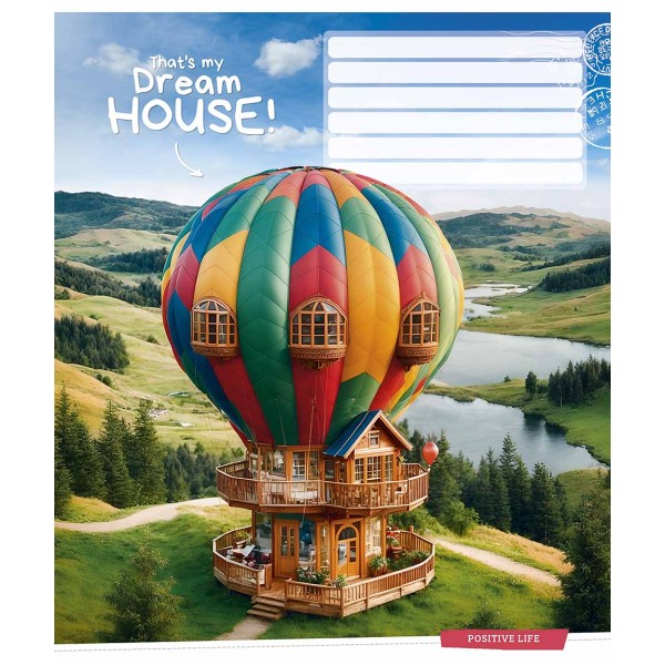 Зошит 12арк. кліт. Star "Dream house (нейт)" ВД-лак №012-3530K(30)(360)