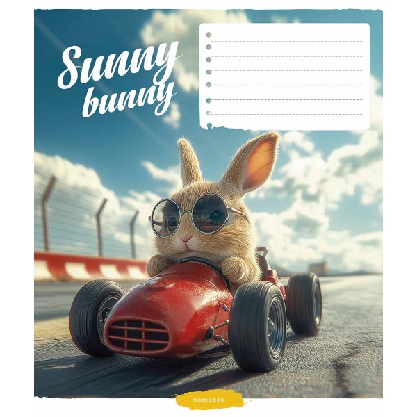 Зошит 12арк. кліт. Star "Cool animals (нейт)" ВД-лак №012-3518K(30)(360)