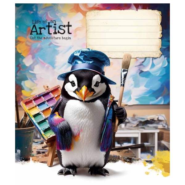 Зошит 12арк. лін. Школярик "Cool adventures" виб.Уф-лак №012-3413L(30)(300)