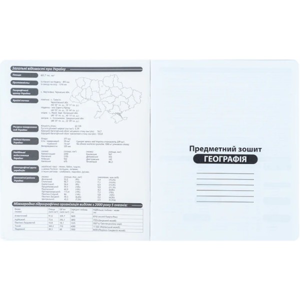 Зошит 48арк. кліт. "Kite" Предметка-Географія софт тач. УФ лак Kuromi №HK25-240-5(10)(200)