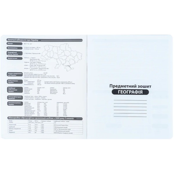 Зошит 48арк. кліт. "Kite" Предметка-Географія фольга+УФ, Harry Potter №HP25-240-5(10)(200)