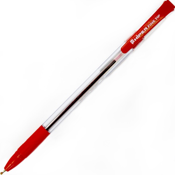 Ручка кульк. масл. "Hiper" №HO-111 Fine Tip 0,7мм червона(25)