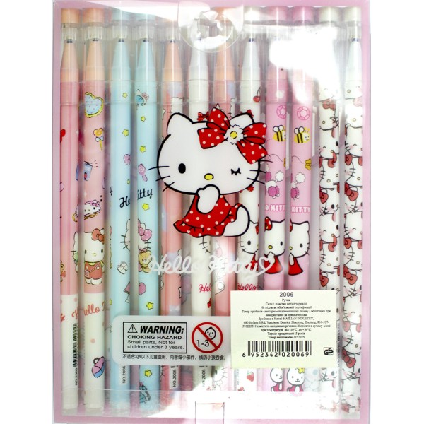 Ручка гел. "J.Otten" №2006 "HK"L" "пиши-стирай" 0,5мм синя (12)(144)(1728)