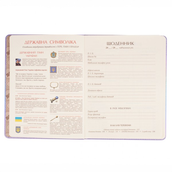 Щоденник шк. А5 інтегр. PU Minecraft heart 40арк. №911607/Yes/(40)