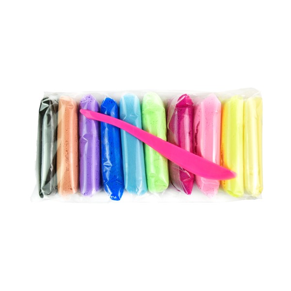 Набір для творчості "U'DO Cla" повітряний пласт. 10шт 6гр №30840/Strateg/(36)