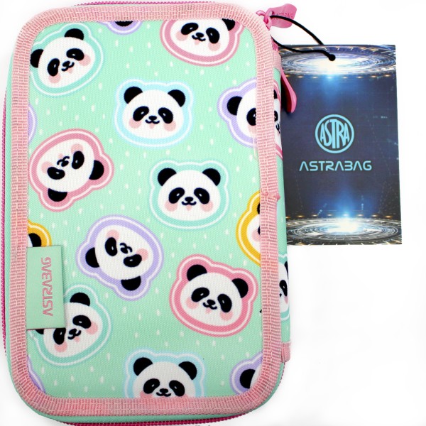 Пенал "Astrabag" Minty Pandas 2від. №503025013