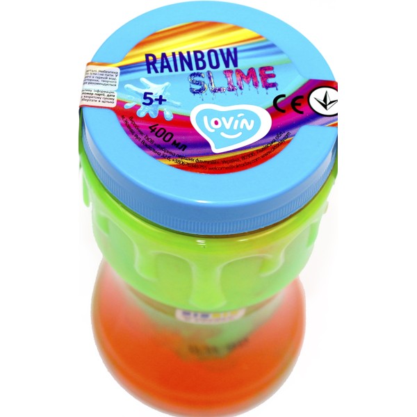Іграшка-антистрес "Lovin" Rainbow slime kit 400мл №80143(12)