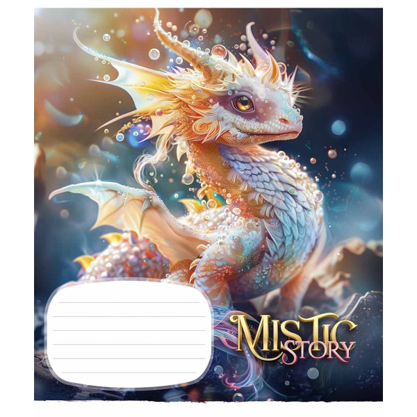 Зошит 24арк. лін. Школярик "Mistic story" глітер №024-3441L(25)(200)