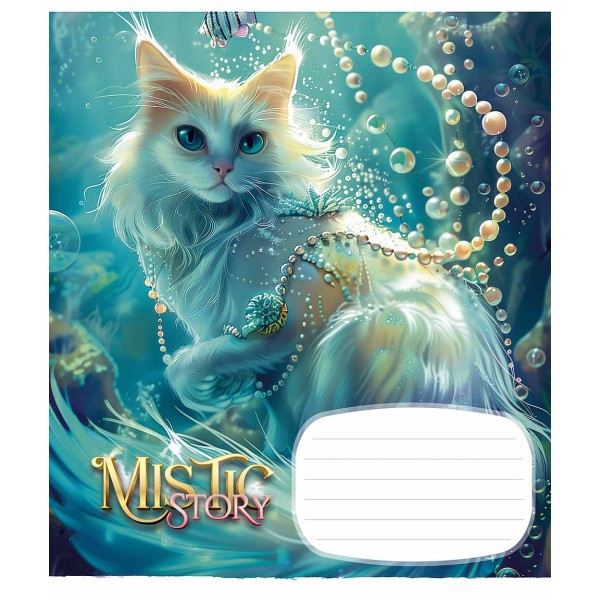 Зошит 24арк. лін. Школярик "Mistic story" глітер №024-3441L(25)(200)