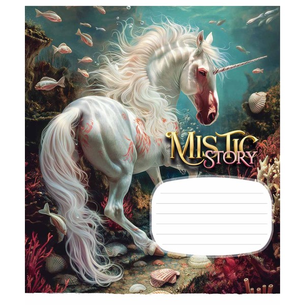 Зошит 24арк. лін. Школярик "Mistic story" глітер №024-3441L(25)(200)